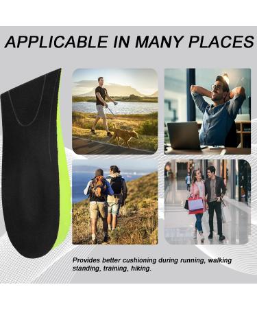 Height Increase Insoles for Men Women Elastic Shock Absorbing Heel Lift Inserts Shoe Cushion Pad Soft Comfort Height Lift Shoes Insoles (3.5cm Black&Green) 3.5cm Black&green - Buy Online on GoSupps.com