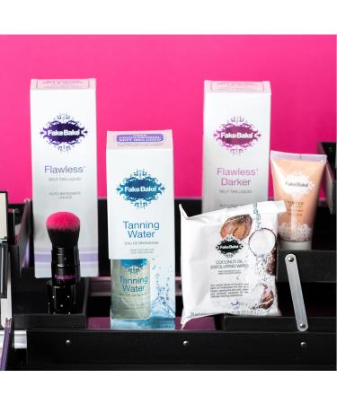 Fake Bake Coconut Oil Exfoliating Wipes with Calendula, Chamomile, Aloe, Vitamin E - 24 Count - Buy Online on GoSupps.com