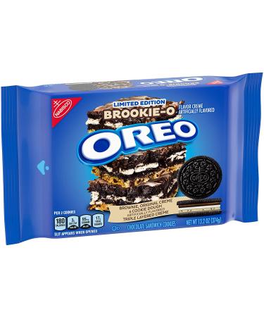 OREO Brookie-O Brownie & Cookie Dough Creme Chocolate Cookies 13.2 oz Limited Edition - Buy Online on GoSupps.com
