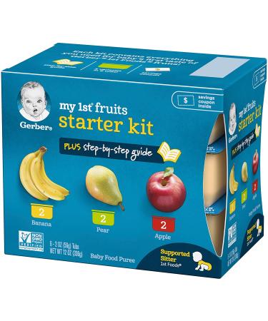 Gerber My 1st Fruits and Veggies Stage 1 Baby Food Starter Pack Bundle - 12 2oz Tubs - Buy Online on GoSupps.com