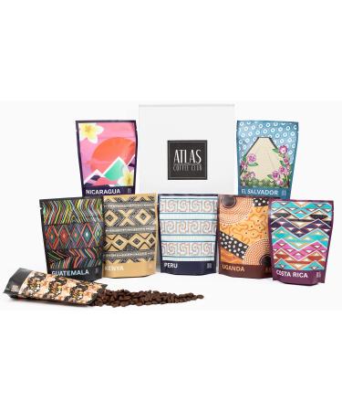 Atlas Coffee Club World of Coffee Sampler | Gourmet Coffee Gift Set | 8-Pack Variety Box of the Worlds Best Single Origin Coffees | Whole Bean Whole Bean 8-Pack
