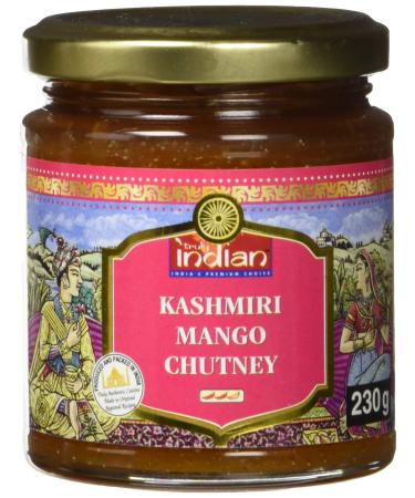 Truly Indian Kasmiri Mango Chutney Fruity-sharp fruit paste as a dip or ready-made sauce for fast dishes Indian cooking with natural ingredients 6 x 230 g Kashmir sharp 230 g (6 Pack)