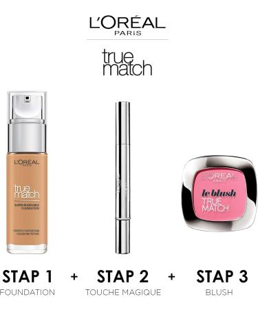 L'Or al Paris Liquid Foundation with Hyaluron & Aloe Vera - Perfect Makeup - No. 8N Cappuccino - 30 ml - Buy Online on GoSupps.com