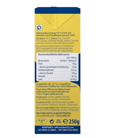 QimiQ Classic Vanilla Cream - Natural 3x250g | International Shipping Available - Buy Online on GoSupps.com