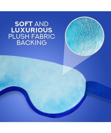 Gel Eye Mask for Relaxing & Cooling Relief - Helps with Puffy Eyes, Headaches, Dark Circles - Includes Bonus Silk Sleep Mask - Buy Online on GoSupps.com