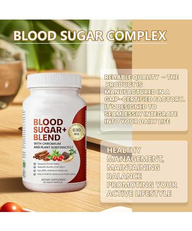 Blood Balance Formula Blood Sugar Blend - containing Cinnamon Chromium and Ginseng All-Natural Ingredients Non-GMO 60 Capsules - Buy Online on GoSupps.com
