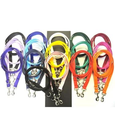 Police Style Dog Training Lead Double Ended 5ft (1.5 Metres Approx) Adjustable Leash Multi-Functional In Cushion Webbing (20mm Black) 20mm Black - Buy Online on GoSupps.com