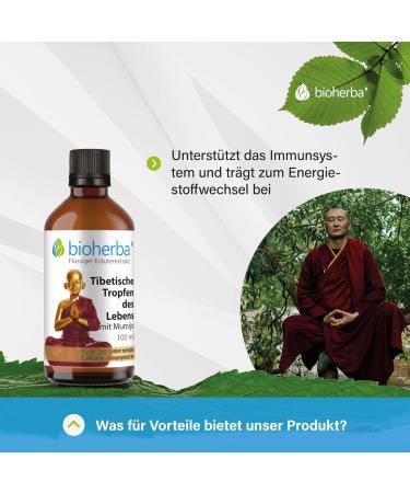 Biherba Mumijo Tincture 100ml - Tibetan Drops of Life with Garlic Chamomile & St. John's Wort | Highly Concentrated Herbal Health Supplement - Buy Online on GoSupps.com