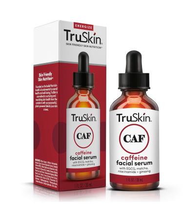 TruSkin Caffeine Face & Eye Serum - 5% Caffeine Boost for Dark Circles & Puffiness - Niacinamide Matcha & Ginseng - 1 Fl Oz - Buy Online on GoSupps.com