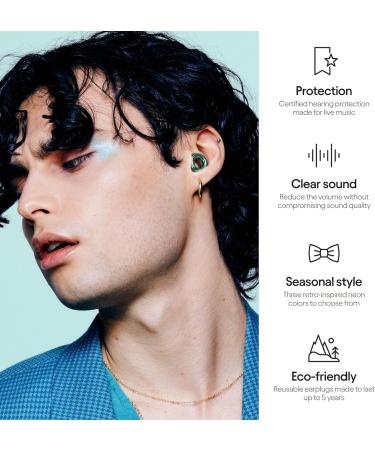 Loop Experience Equinox Earplugs - High-Fidelity Reusable Earplugs for Music & Events - Colourful Hearing Protection with Customizable Fit - 18 dB Noise Reduction - Buy Online on GoSupps.com