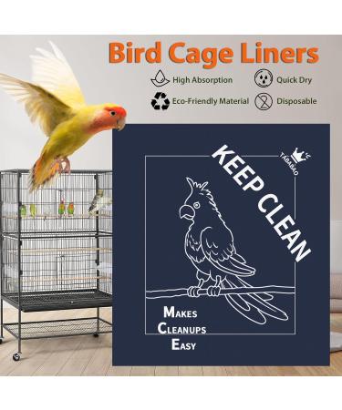 Bird Cage Liners Parrot Cage Liners 50pcs Disposable Cage Liners for Birds Non-Woven Pre-cut Large Bird Cage Liners For Parrot Parakeet Conure Cockatiel Bird Cage Paper Liners 20 x 18 inch Blue 50Pcs Blue - Buy Online on GoSupps.com