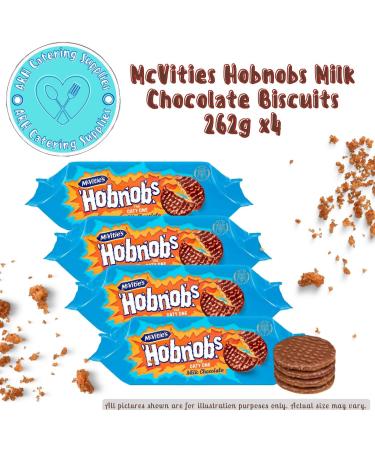 McVities Hobnobs Milk Chocolate Biscuits 262g x4 - Buy Online on GoSupps.com