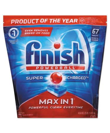 Finish 93269 Powerball Max in 1 Dishwasher Tabs Fresh 63/Pack 3/Carton