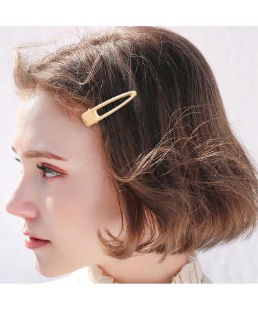 Golden Hair Clips for Curly Hair - 20 Pack of 6.5 cm French Metal Clips | Gold Hair Accessories for Weddings - Buy Online on GoSupps.com