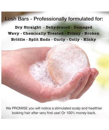 Castor Oil Solid Conditioner Bar - Eco-Friendly Hair Repair | Salon Quality Silk Peptides Lavender & Chamomile | Made in USA - Buy Online on GoSupps.com