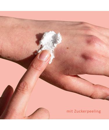 Puremetics 3-in-1 Shower Fluff Almond Milk Vegan Sugar Peeling Gel & Lotion | 250g Plastic-Free - Buy Online on GoSupps.com