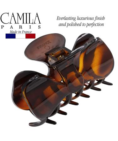 Camila Paris CP2421 Medium Bow French Hair Clip for Women - Tortoise | Stylish and Durable Hair Accessory Made in France - Buy Online on GoSupps.com