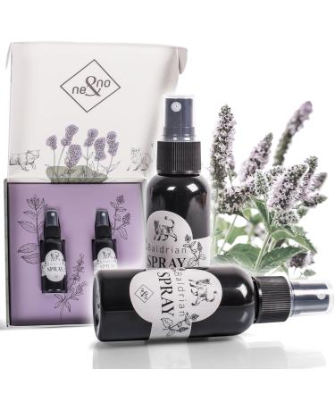ne & no gift set valerian spray 2er set for spraying toys scratching trees litter box |50ml content per bottle |Cats mint spray |Valerian spray for cats (valerian spray) - Buy Online on GoSupps.com