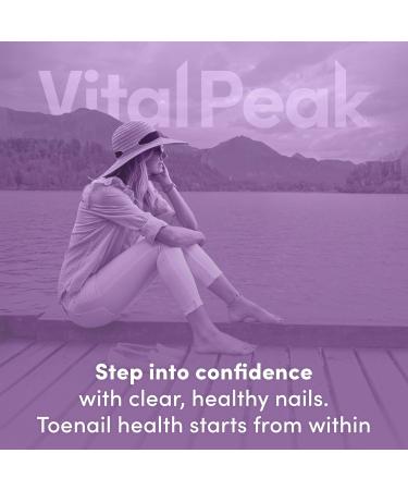 Vital Peak Toenail Peak - Healthy Nail Support Supplement - Promotes Gut Health & Immune Function - with Olive Leaf Extract Sweet Wormwood Oregano Garlic & More - Gluten-Free - 60 Capsules - Buy Online on GoSupps.com