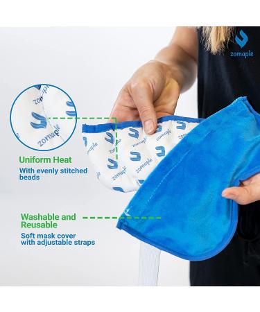 Heated Eye Mask for Dry Eyes - Moist Heat Heating Pad for Stye & Blepharitis Treatment - Sinus Relief & Sleep Mask Blue - Buy Online on GoSupps.com