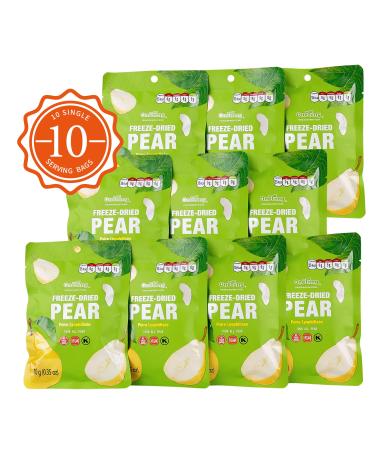 ONETANG Freeze-Dried Fruit Pears Chips 10 Pack - Non GMO, Kosher, Gluten-Free, Vegan, No Added Sugar - Healthy Snack, 0.35 Ounce Single-Serve Pack | Holiday Gifts - Buy Online on GoSupps.com