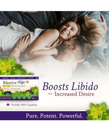 Rhoziva Edge - Horny Goat Weed Siberian Ginseng Maca Powder Libido Booster for Men and Woman Natural Stress Relief & Mood Support | Rhodiola Rosea Adaptogenic Supplement | Vegetarian Capsules 60 Count - Buy Online on GoSupps.com