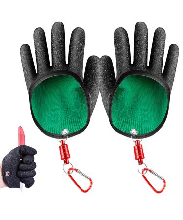 2 pieces of fishing gloves predatory fish waterproof fishing gloves with anti -cut and magnetic closure predatory fish. - Buy Online on GoSupps.com