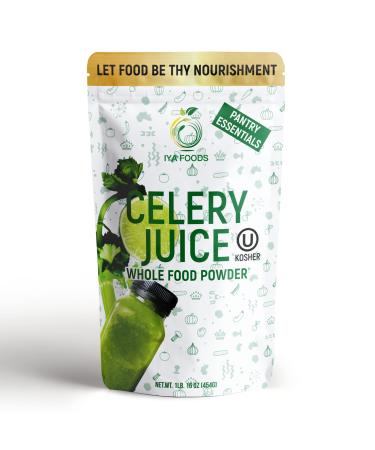 Iya Foods 100% Celery Whole Food 1lb Pack  Our celery juice powder is made from one ingredient only i.e. celery juice. Plant-Based, Non-GMO, Gluten-free naturally powerful whole vegetable powder | Packaging May Vary Celer