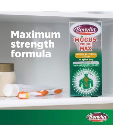 Benylin Mucus Cough Max Honey & Lemon Flavour Syrup 150ml - Pack of 1 - Buy Online on GoSupps.com