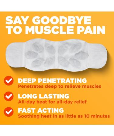 ThermaCare Portable Heating Pad - Muscle Pain Relief Patches | Multi-Purpose Heat Wraps for Neck Knee & Back - 8 Count - Buy Online on GoSupps.com