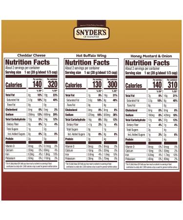 Snyderâ€™s of Hanover Pretzel Pieces Variety Pack - 18 Individual 2.25 oz Bags - Buy Online on GoSupps.com