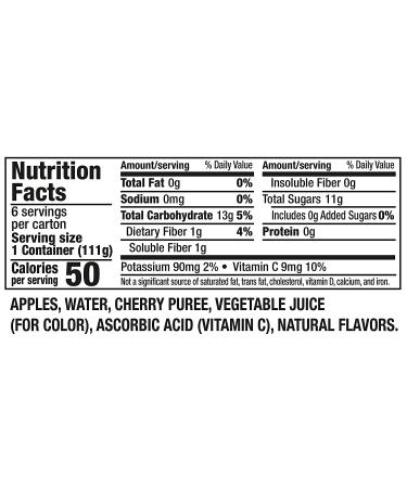 Mott's No Sugar Added Cherry Applesauce 3.9 oz Cups - Pack of 72 | Bulk Cherry 3.9 Ounce Cups - Buy Online on GoSupps.com