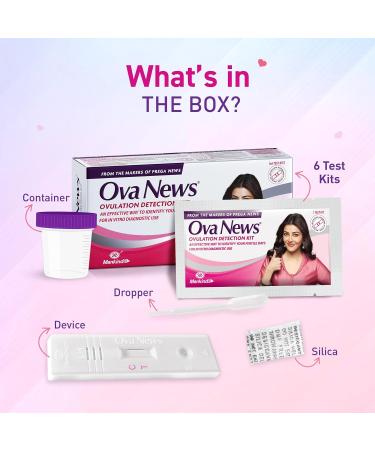Ovulation Detection Kit - Prega News | Identify 5 Fertile Days to Conceive Quickly (Pack of 6 - Buy Online on GoSupps.com