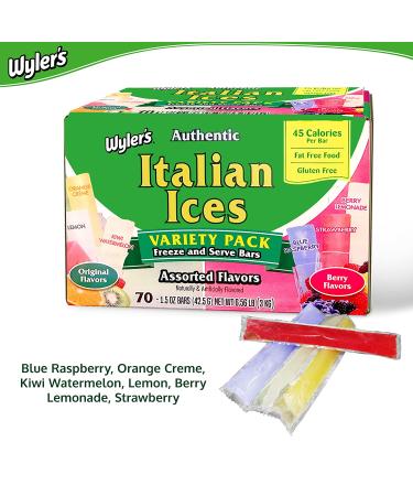 Wyler's Authentic Freezer Pops Original 70 Count - Original and BerryCherry Flavors - Buy Online on GoSupps.com