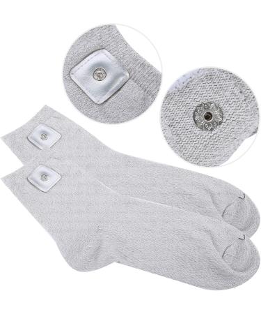 Vcedas Silver Fiber Therapy Conductive Massage Socks - Electrode PU Leather Socks for Pain Relief | International Shipping - Buy Online on GoSupps.com