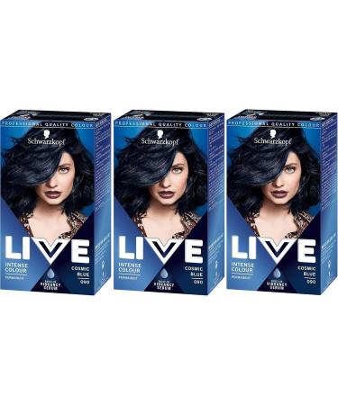  Schwarzkopf Schwarzkopf & Henkel Live XXL Colour Cosmic Blue Number 90 Pack of 3 - Buy Online on GoSupps.com