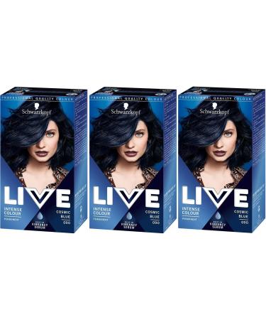 Schwarzkopf Schwarzkopf & Henkel Live XXL Colour Cosmic Blue Number 90 Pack of 3