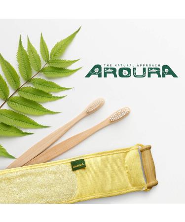 100% Natural Egyptian Back Loofah with Wooden Handle - Eco-Friendly & Non-Toxic - 4 X 31 - Buy Online on GoSupps.com