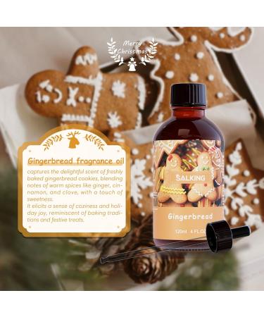 SALKING Gingerbread Essential Oil 120ml - Premium Scent for Diffusers, Candles, Soap Making - Holiday Gift Idea - Buy Online on GoSupps.com