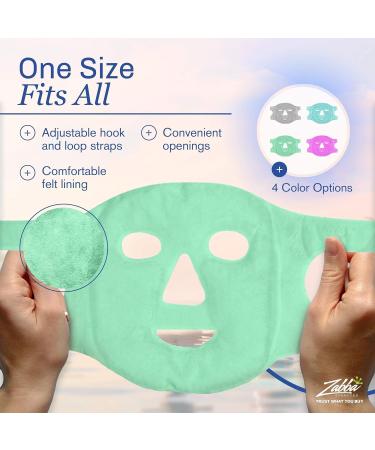 Perfecore Facial Mask for Puffy Eyes and Migraine Relief - Hot Cold Gel Beads Compress Pack - Spa Therapy Wrap for Sinus and Headaches - Blue - Buy Online on GoSupps.com