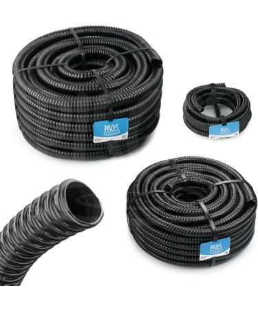 Pisces 12mm (0.5 inch) Black Pond Corrugated Flexible Hose Pipe - 5m Roll 5 12mm (0.5 inch) - Buy Online on GoSupps.com