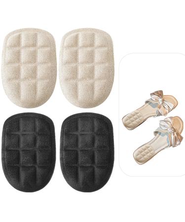 2Pairs Heel Cushions for Heel Pain Relief Shock Absorption Heel Inserts for Women & Men Heel Cups Heel Spur Relief Products Adhesive Gel Heel Pads for Improved Heel Support & Shoe Comfort