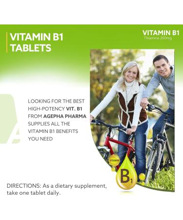 High Dose Vitamin B1 Tablets for Nerve Pain & Nervous Disorders - Supports Memory, Concentration & Metabolism - EU Quality - Additive-Free - Buy Online on GoSupps.com