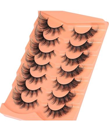 JYTDBCS False Eyelashes Wispy Lashes Natural Look Fake Eyelashes Cat Eye Lashes Faux Mink Fluffy Strip False Lashes Fox Eye Lashes - Buy Online on GoSupps.com