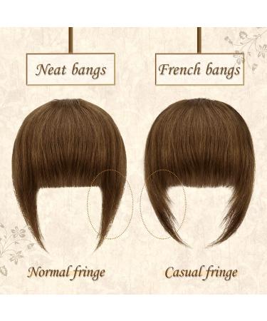 Sofeiyan 100% Remy Real Hair Bangs Clip-In - Natural Dark Brown Fringe Extensions for Women - Buy Online on GoSupps.com
