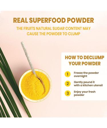 Jungle Powders Passion Fruit Powder 3.5oz - Freeze Dried Natural Unsweetened Superfood Extract - Buy Online on GoSupps.com