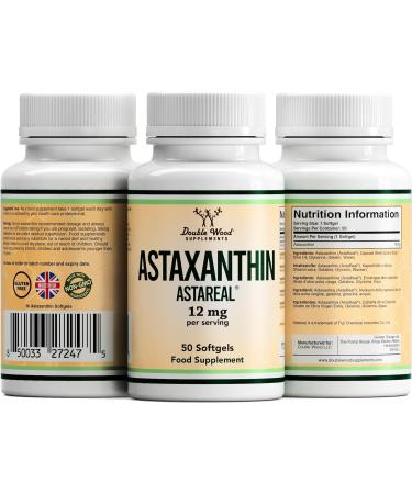 DW Astaxanthin 12mg | 50 Softgel Capsules | High Strength Antioxidant Supplement | Non-GMO & Gluten Free - Buy Online on GoSupps.com
