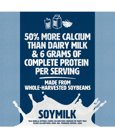Soy Vanilla Non-Dairy Milk, 32 oz Cartons (Pack of 6) - Individually Packaged Dairy-Free Soy Milk - Buy Online on GoSupps.com