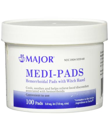 Major Medi-Pads 100 Ct. Jar (Compare to Tucks)