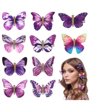 Beaupretty 10pcs Colorful Photo Adorable Bobby Wedding Infants Bridal Headwear Hairpins Pin Butterfly Party Wings D Hair - Three-dimensional Random Snap Pins Butteryfly Cute for Barrette